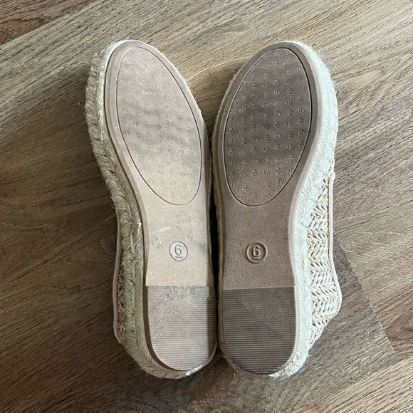 DV Dolce Vita Woven Espadrilles Slip on Loafers Flats Beige Tan Size 6 - Picture 5 of 5